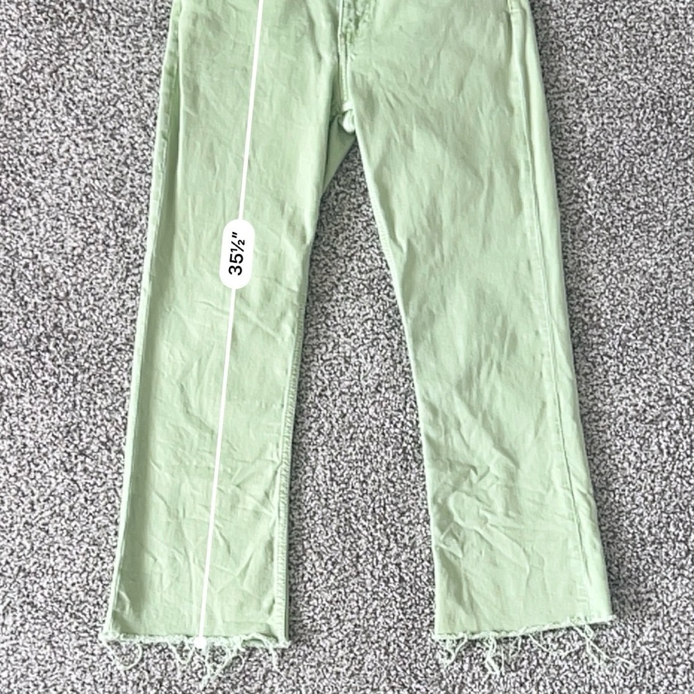 Zara High Rise KickFlare Jeans – Soft Girl 
Pastel Retro Style - Pistachio Green - Picture 11 of 11
